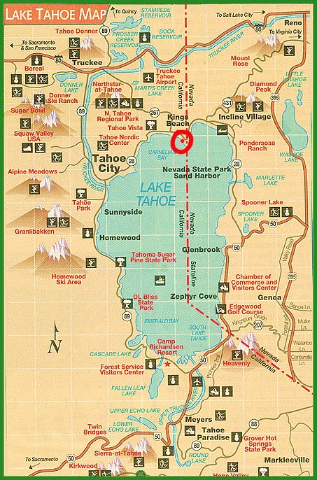 Sizzling image within printable map of lake tahoe Clean image with printable map of lake tahoe